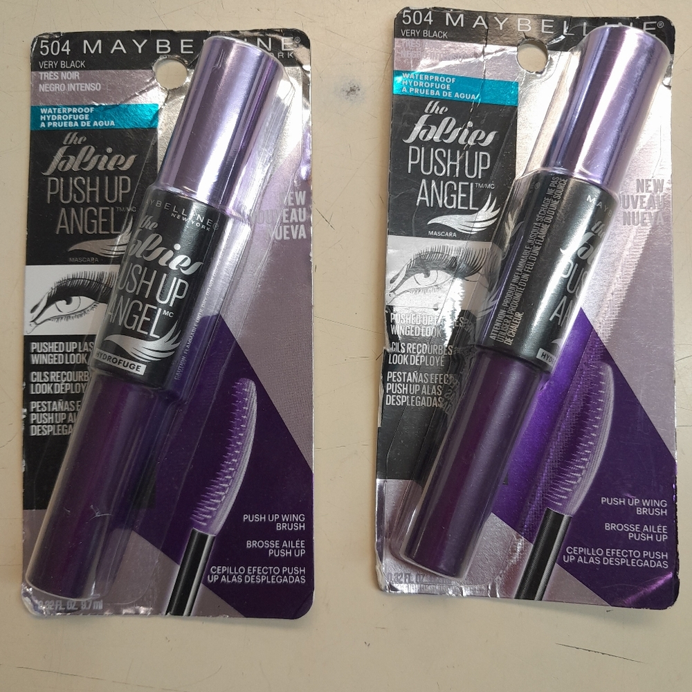 Maybelline Pushup Mascara #504 Black Lot of 2